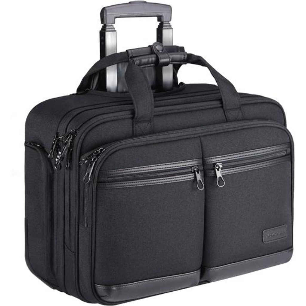Rolling Laptop Bag Premium Rolling Briefcase Fits Up To 173 Inch Laptop
